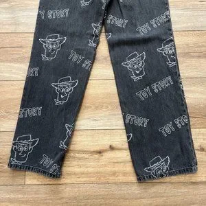 Divided Jeans Hm Divided Toy Story Print Denim Jeans Sz